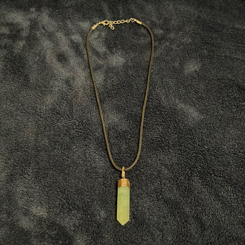 Crystal green necklace